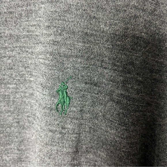 Polo Ralph Lauren 100% Merino Wool Crewneck Pullover Sweater Charcoal Gray 718 - Picture 5 of 9